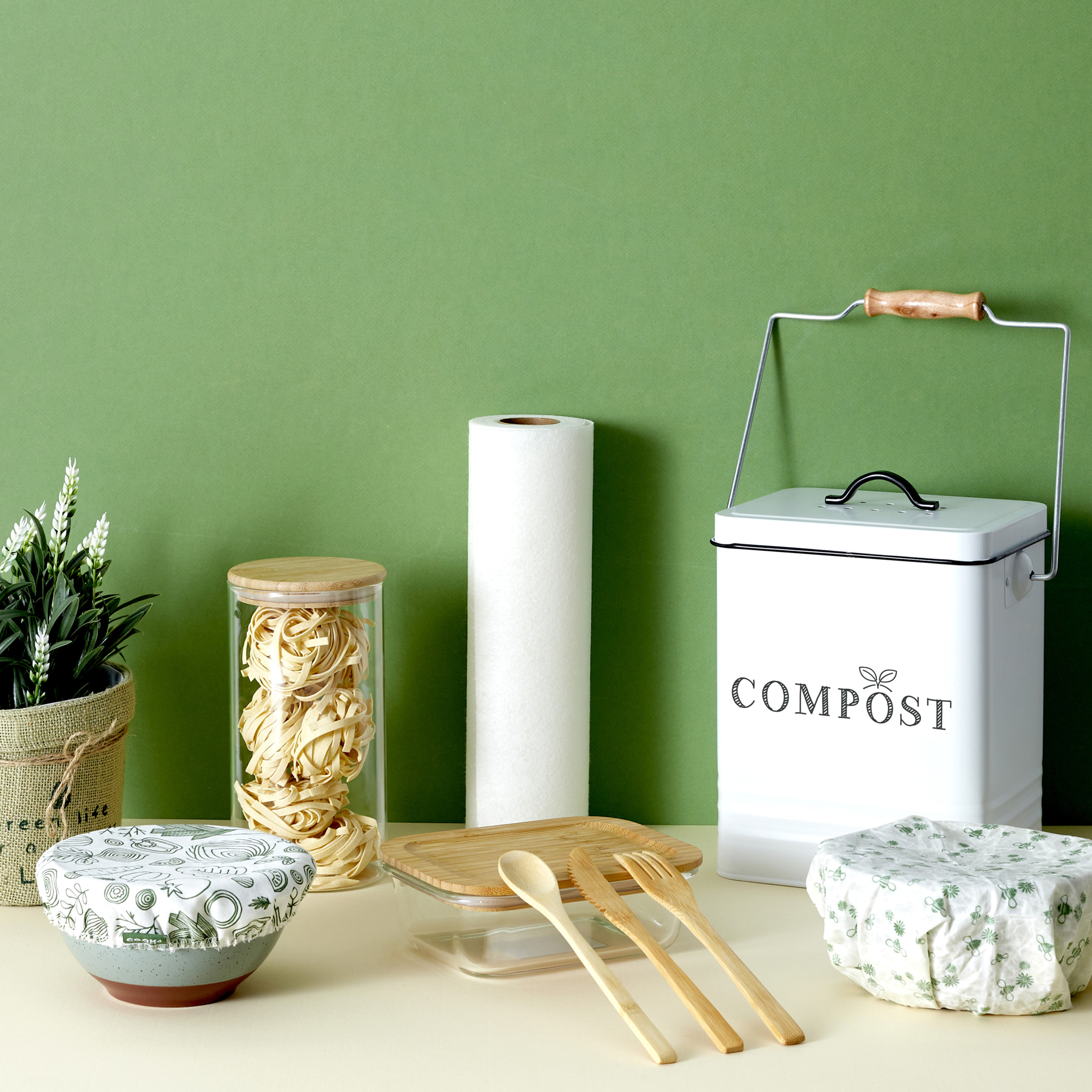 Poubelle De Compostage En Metal 5l