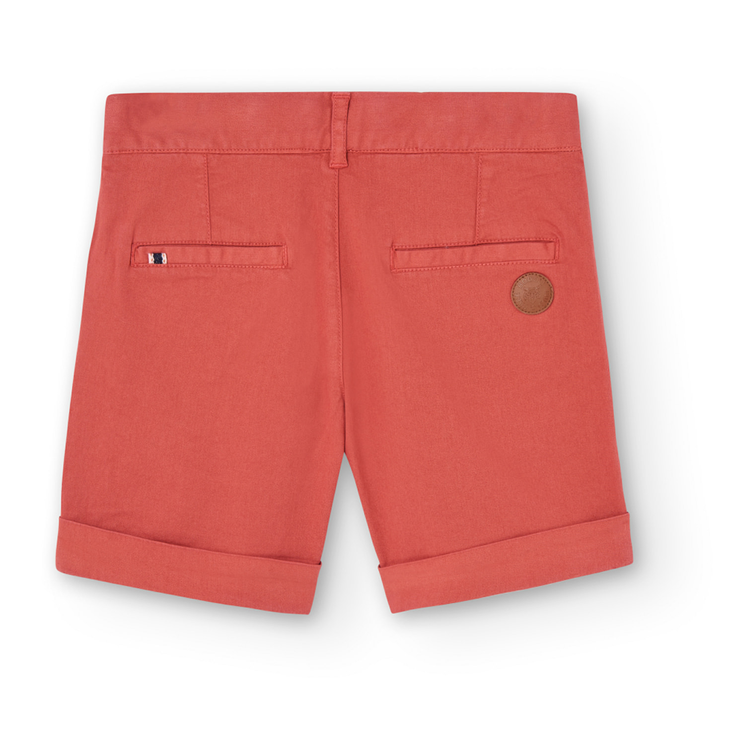 Bermudas para niÃ±o en liso de color naranja, PantalÃ³n, niÃ±o