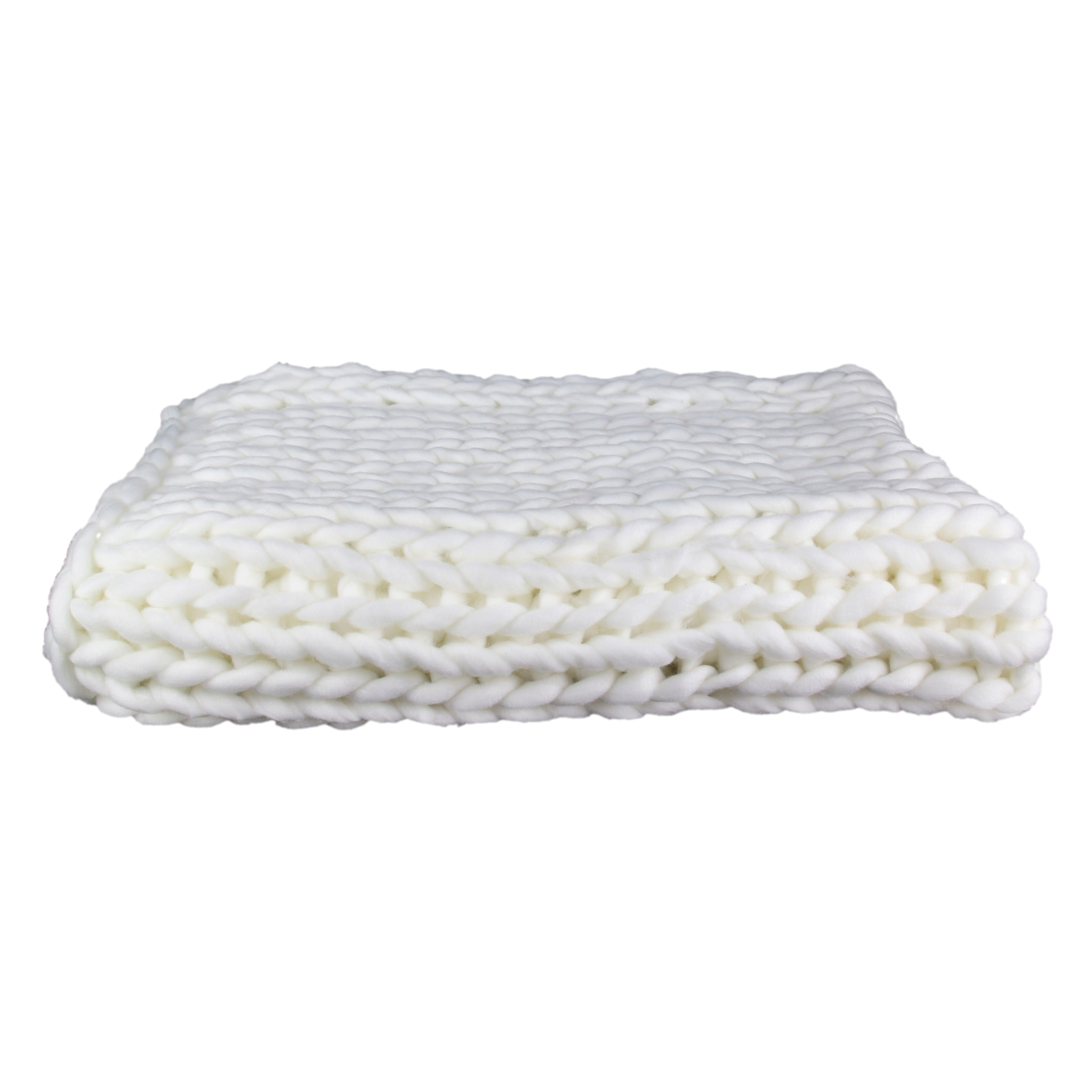 Plaid - HOME DECO FACTORY - Grosse Maille - Chunky - Beige
