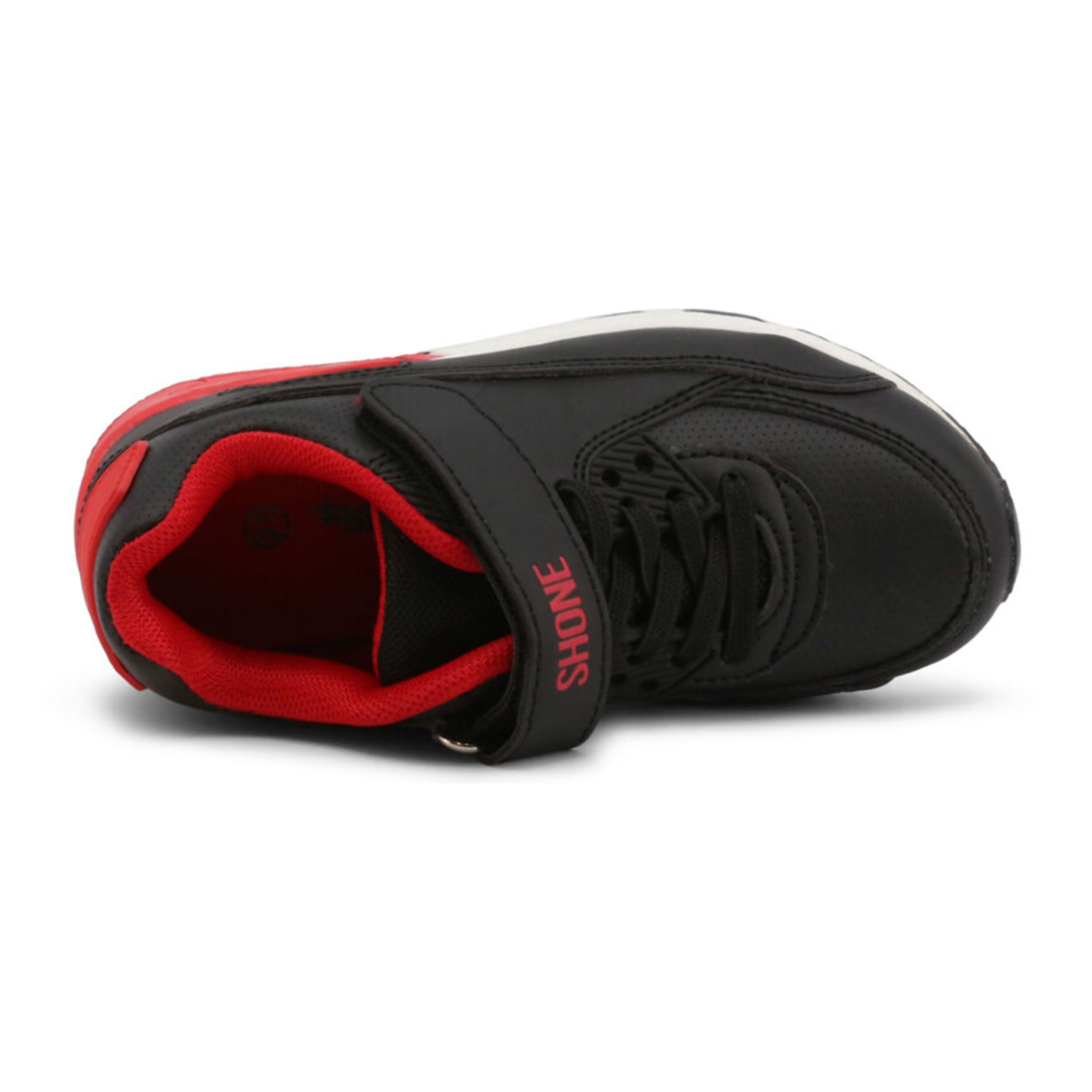 Zapatillas Sneaker para Niño- Shone 005-001-v Black/Red