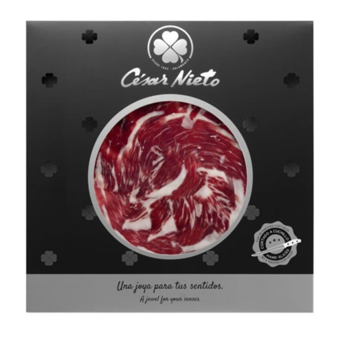 3 x Jambon Cebo Campo Ibérico 50% Race Ibérica Coupé à la Main- 3 x 80 g - Espagne - Cesar Nieto