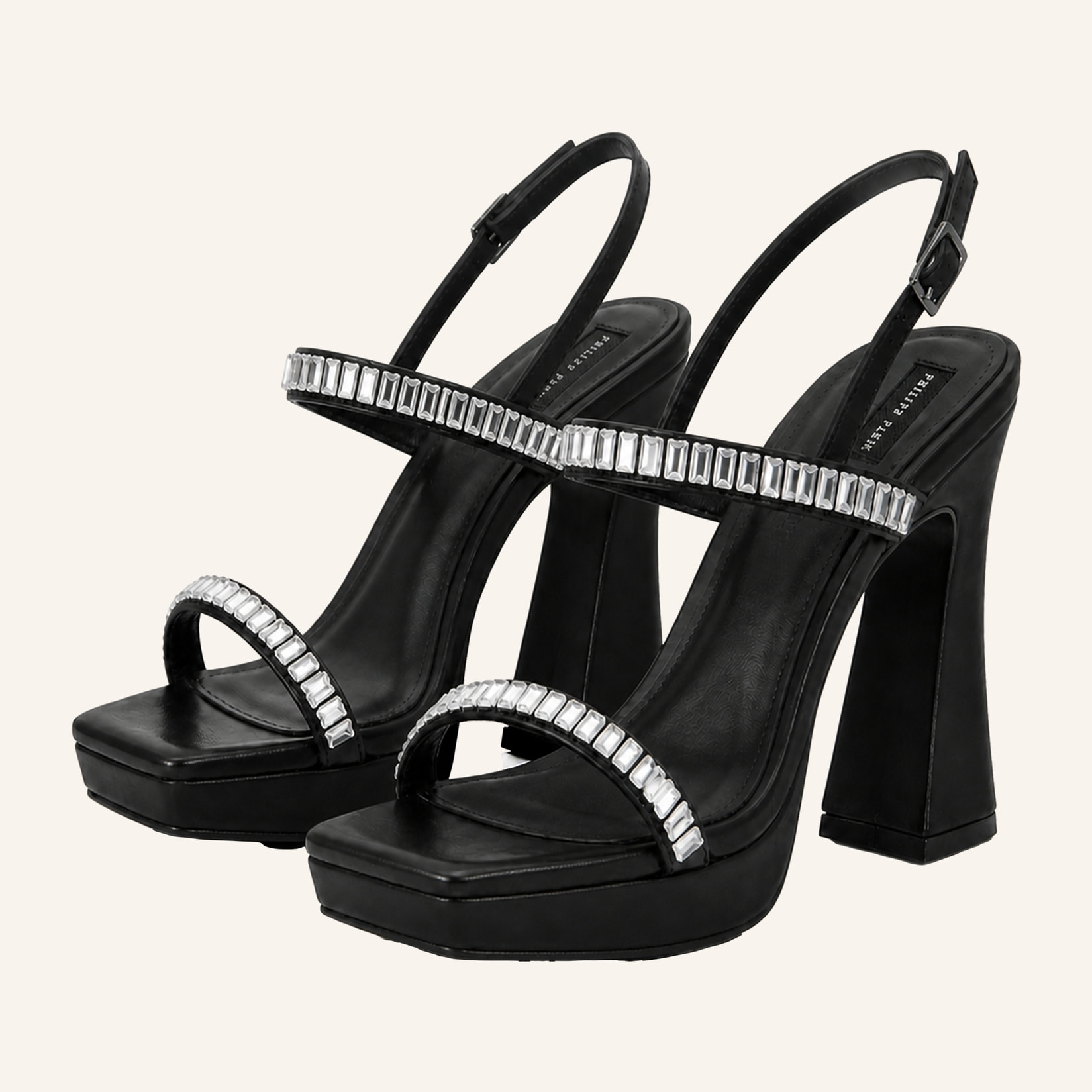 PHILIPP PLEIN Sandali con tacchi alti