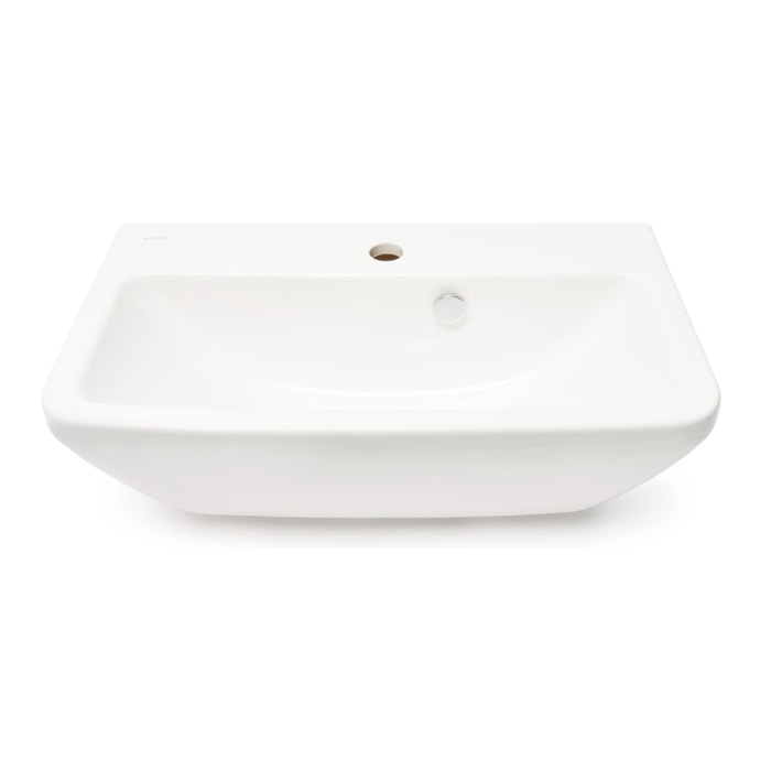 VitrA Integra lavabo suspendu 60 × 36 cm avec trou pour robinetterie au milieu, blanc