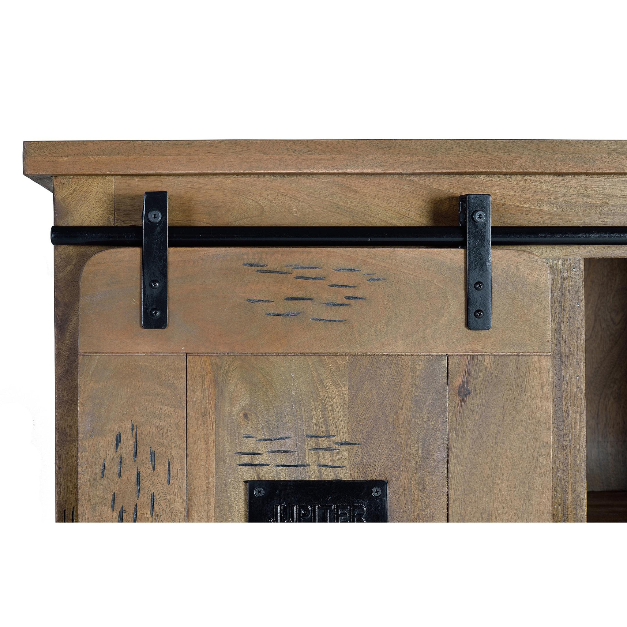 Alacena de Madera de Mango 150 Cm Estilo Industrial