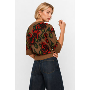 Kocca - Maglia da donna a maniche lunghe con motivo floreale Donna