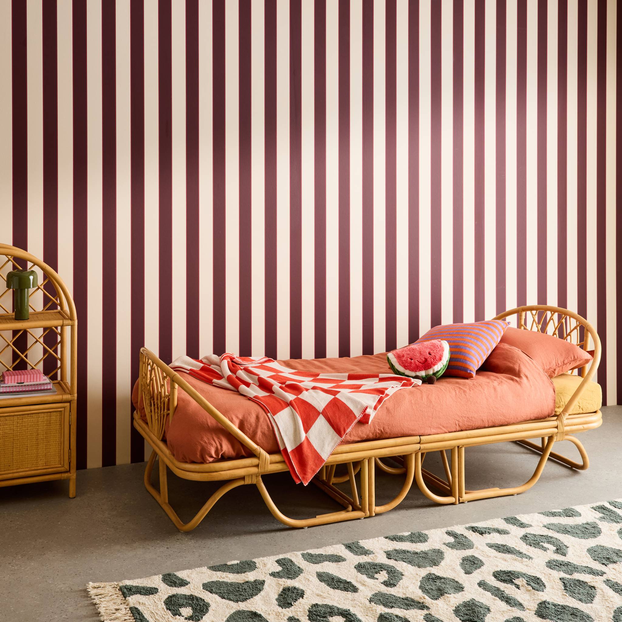 Lit enfant exotique 90 x 190 cm rotin  ARLO