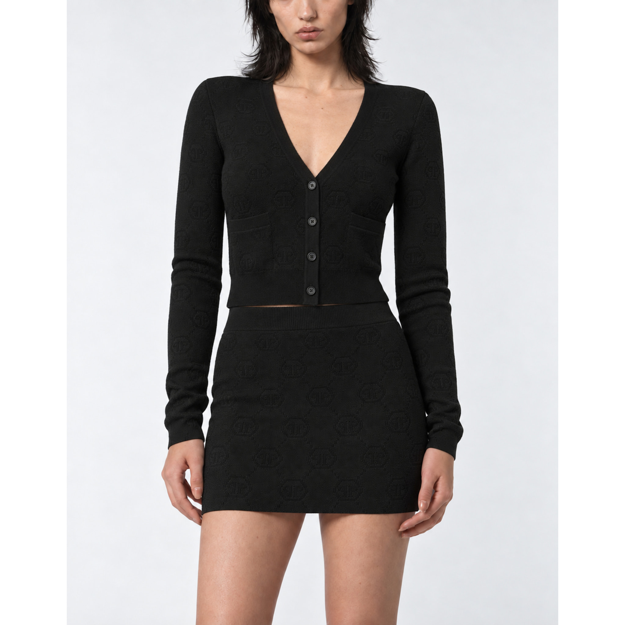 PHILIPP PLEIN Cárdigan corto MONOGRAM