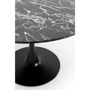 Table Schickeria effet marbre noir Kare Design