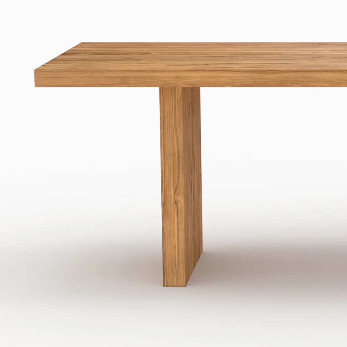 Table de jardin rectangulaire en bois de teck recyclé 10 personnes - Siam