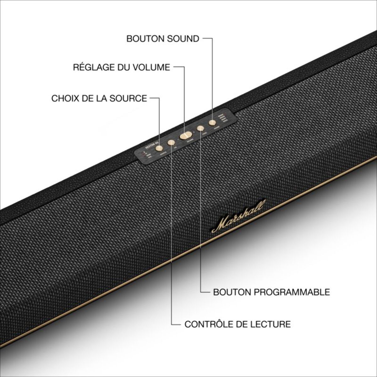 Barre de son MARSHALL HESTON 60 Noire