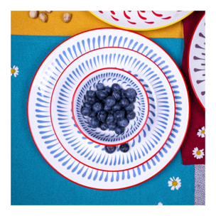 Lot de 6 grandes assiettes, KYOTO