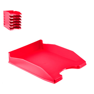 PACK 6 Uds. BANDEJA OFICINA FUCSIA