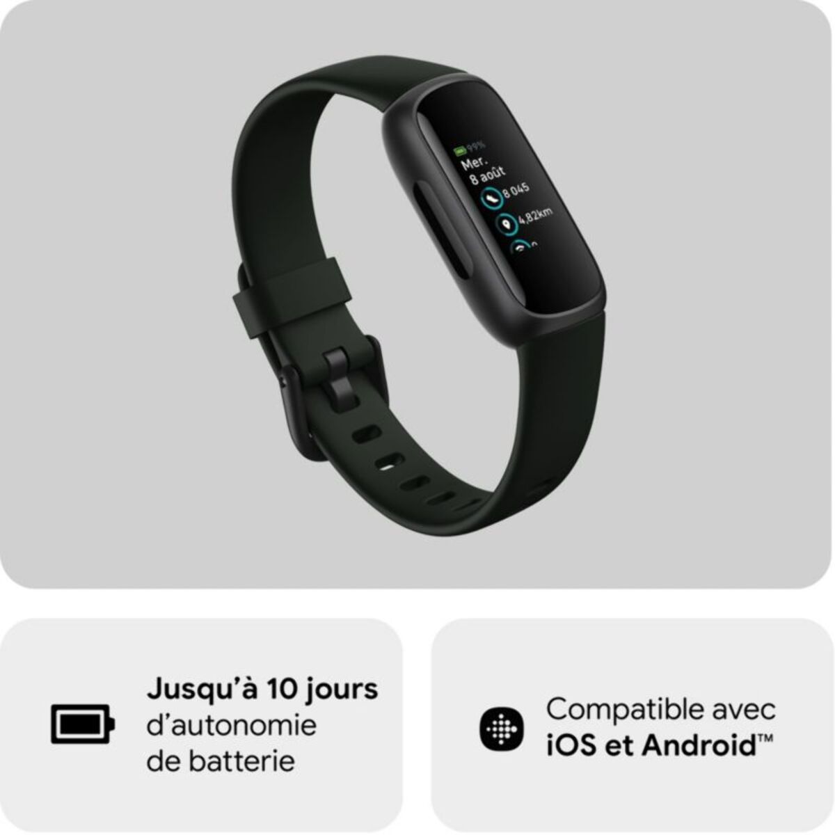 Bracelet connecté FITBIT Inspire 3 Noir