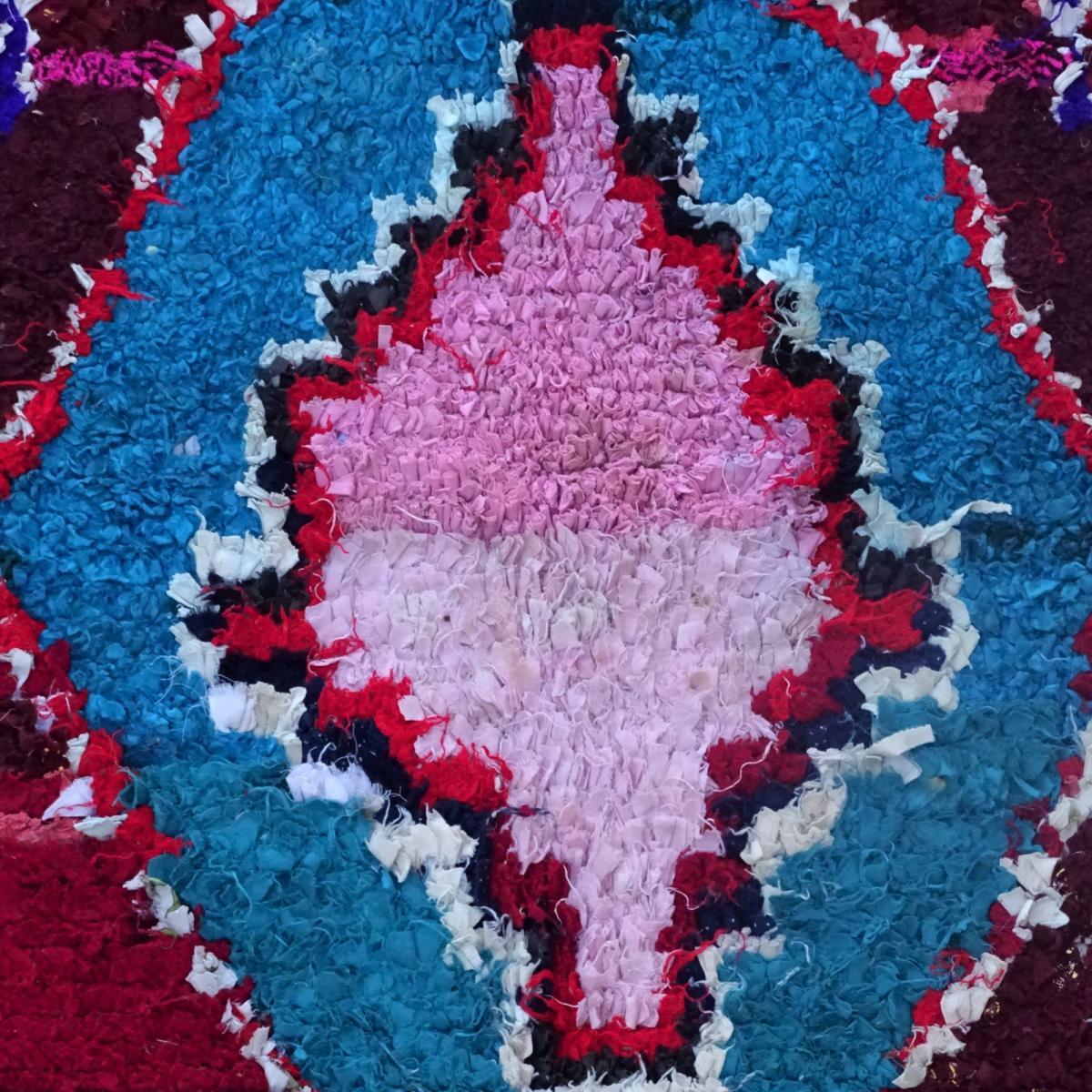 Authentique tapis berbère fait main en tissu recyclé BERU