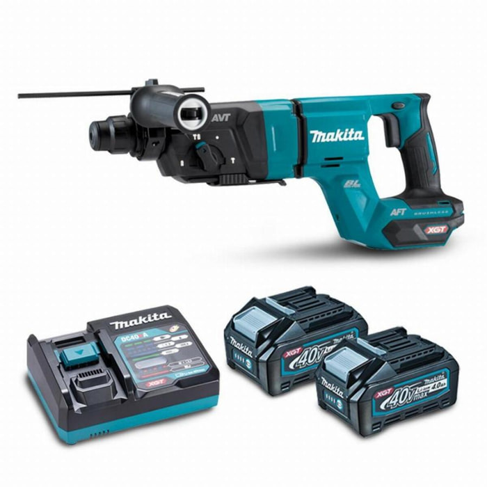 Taladro SDS+ 40V max 28 mm 2.9J MAKITA 2 batt.BL4040 - HR007GM201