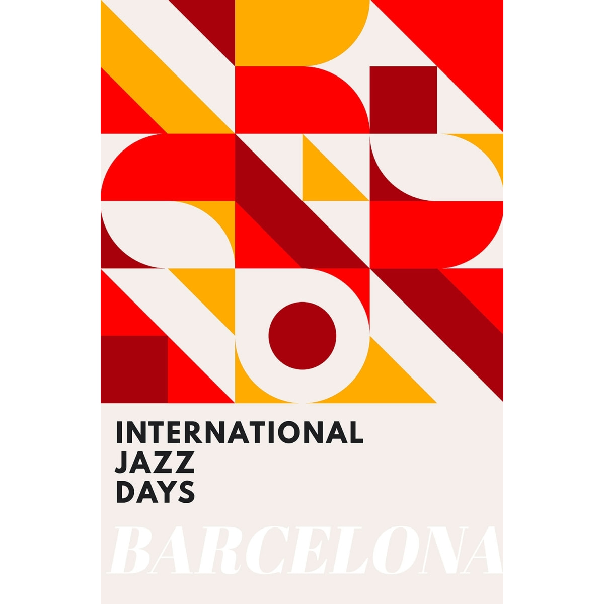 Tableau international jazz days Toile imprimée