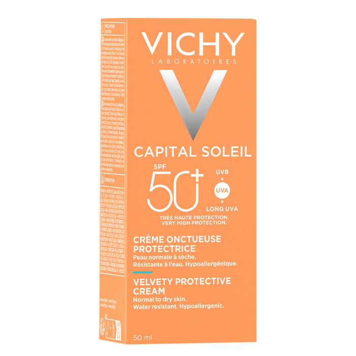 Capital Soleil SPF 50+ - Crème Visage Onctueuse Perfectrice de Peau 50 ml