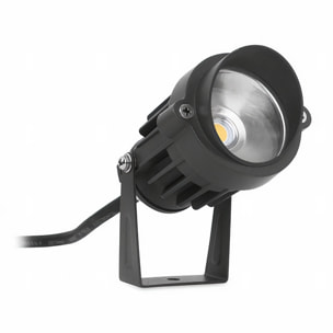 FORLIGHT Proyector Ip65 Minimal Led 5,4W 3000K Negro 298Lm