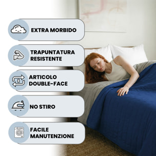 TRAPUNTINO ESTIVO ELEGANT MATRIMONIALE, BICOLORE