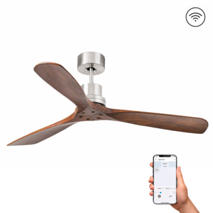 LANTAU L Ventilatore nichel opaco DC SMART