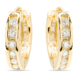 Pendientes Essential acabado oro amarillo 18k