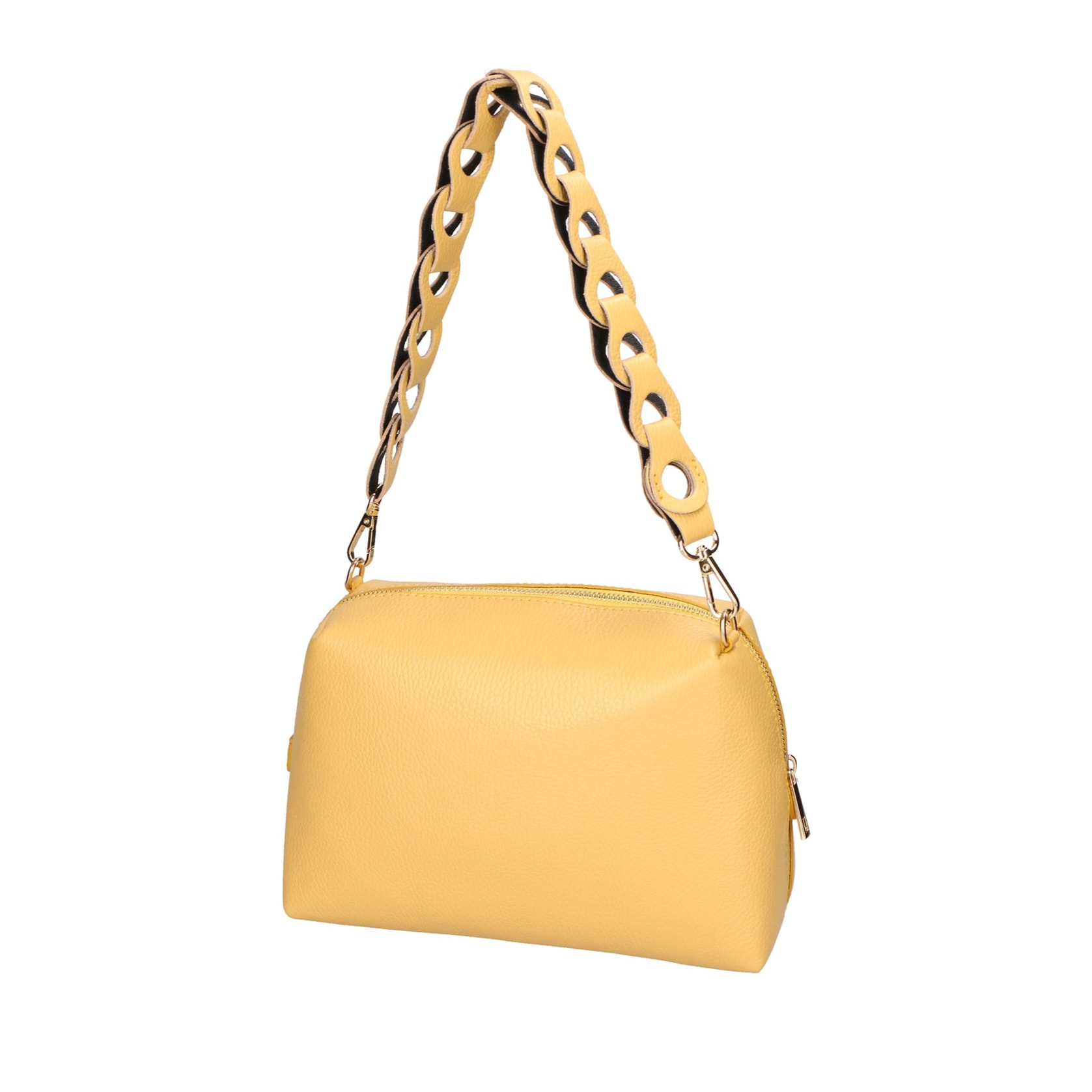 Borsa a spalla da donna - Modello Livia - Vera pelle - 26.0 x 16.0 x 9.0 cm