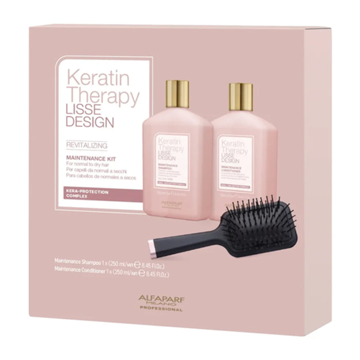 ALFAPARF MILANO Set Keratin Therapy Lisse Design Revitalizing Shampoo 250ml + Conditioner 250ml
