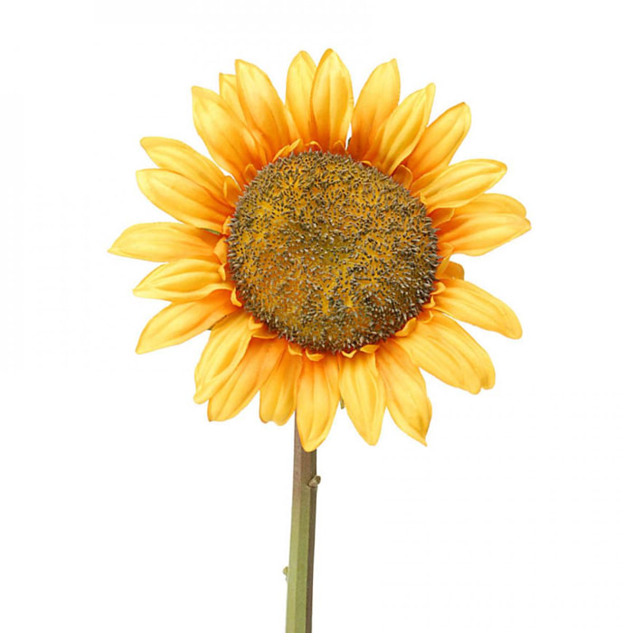 Girasole. Altezza 80 Cm - Pezzi 3 - 27X80X27cm - Colore: Giallo - Bianchi Dino - Fiori Artificiali