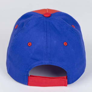 Gorra infantil con visera de spidey - color rojo - en algodón y poliéster - producto original diseñado en españa