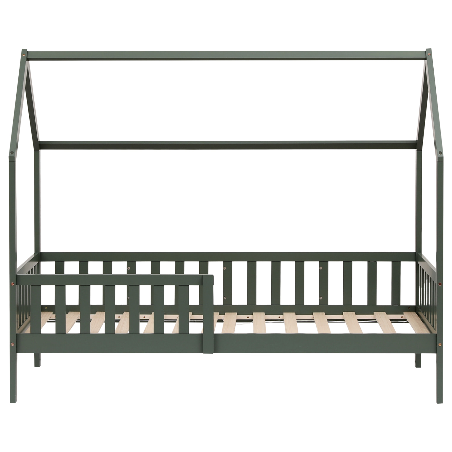 Lit cabane pour enfant 190x90cm vert MARCEAU