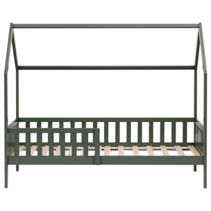 Lit cabane pour enfant 190x90cm vert MARCEAU