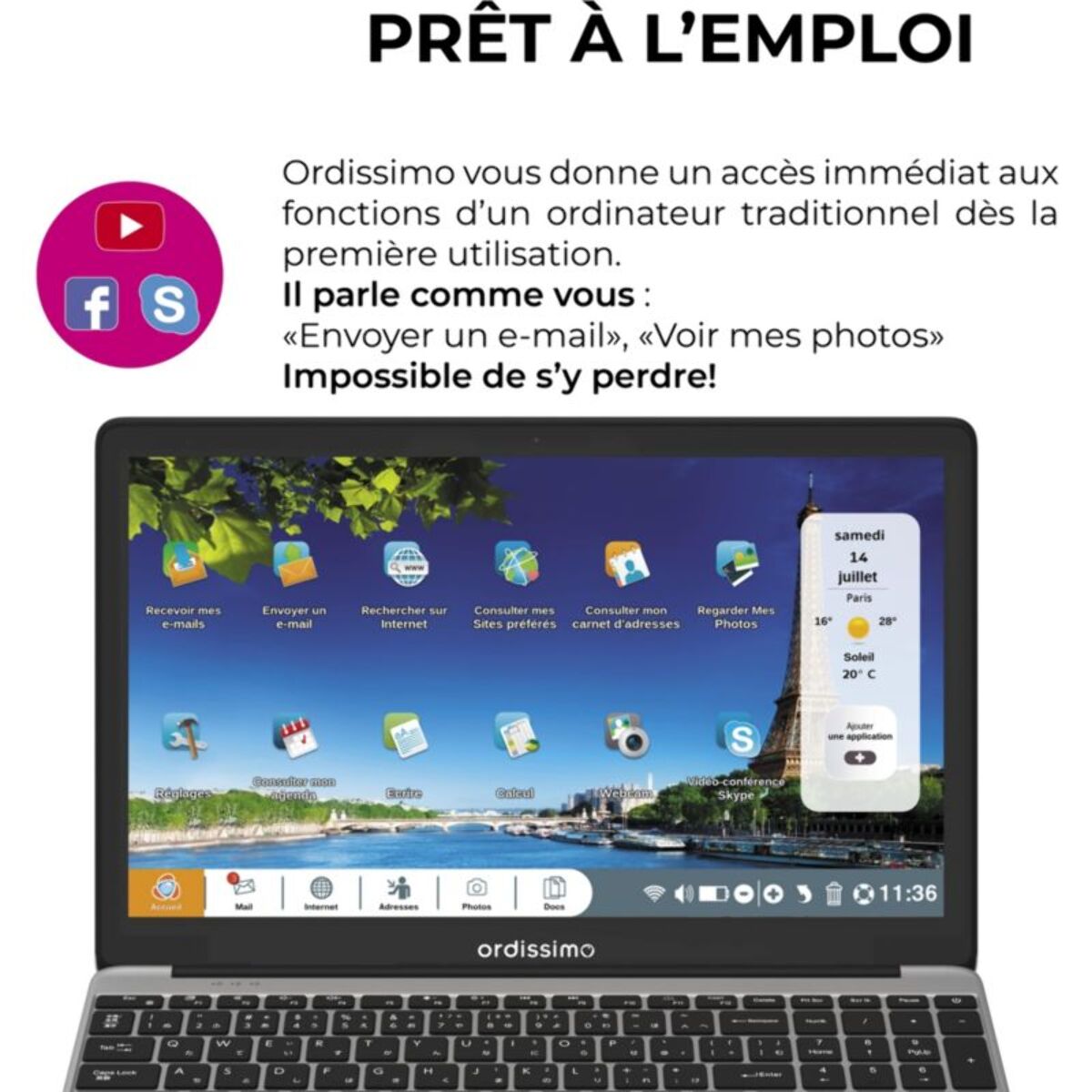 Ordinateur portable ORDISSIMO Lucie 3
