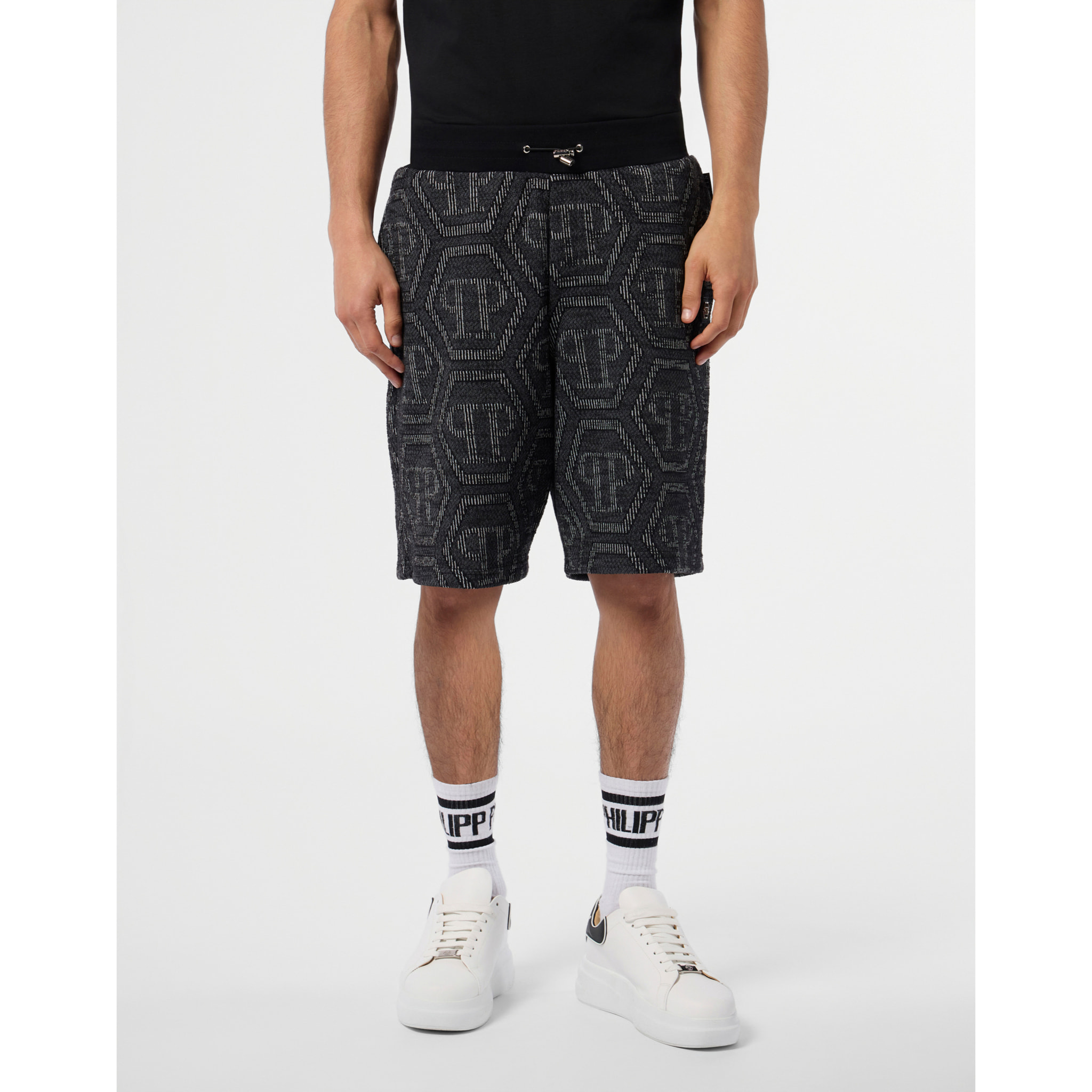 PHILIPP PLEIN Jacquard Shorts Monogram