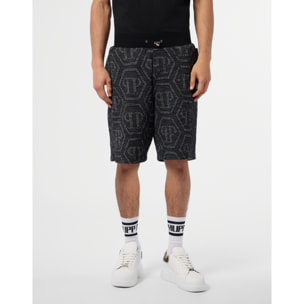 PHILIPP PLEIN Jacquard Shorts Monogram