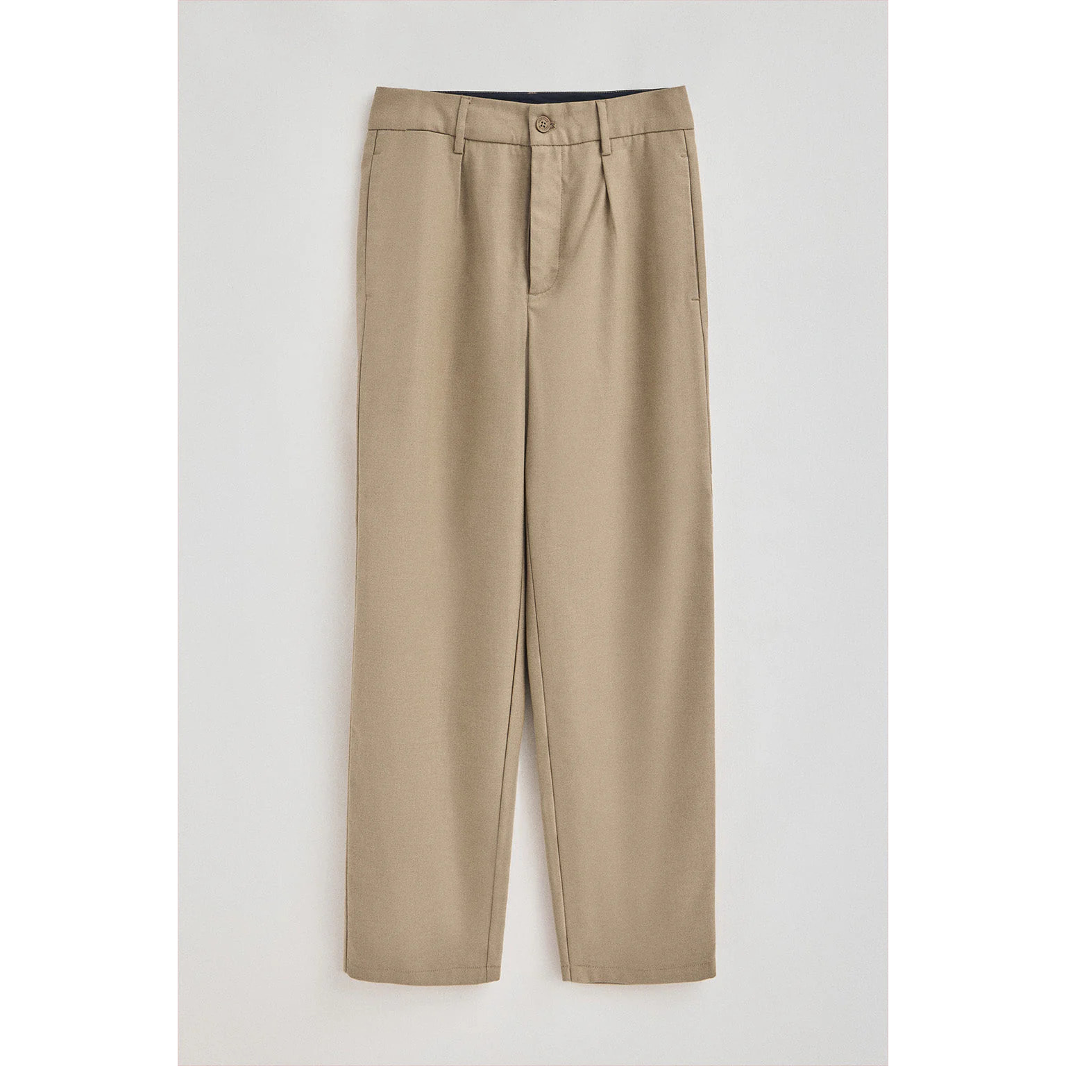 Pantaloni casual cammello da uomo regular fit con dettagli Polo Club