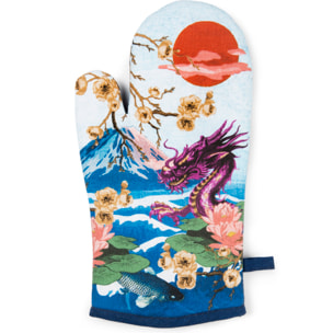 Set Torchons, Manique et Gant Excelsa – Fuji, Coton Multicolore