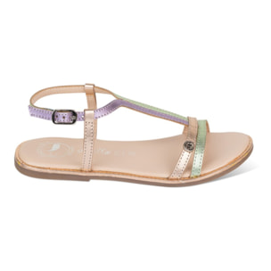 Sandalia Classic Piel Natural. Hebilla