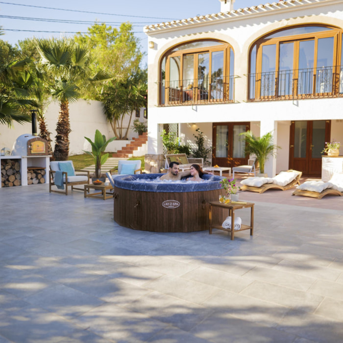 Bestway Spa semi rigide rond Lay-Z-Spa Toronto Smart AirJet Thermacore avec WiFi 5-7 personnes