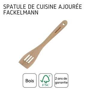 Set de 2 ustensiles de cuisine spatule en bois Fackelmann Nature