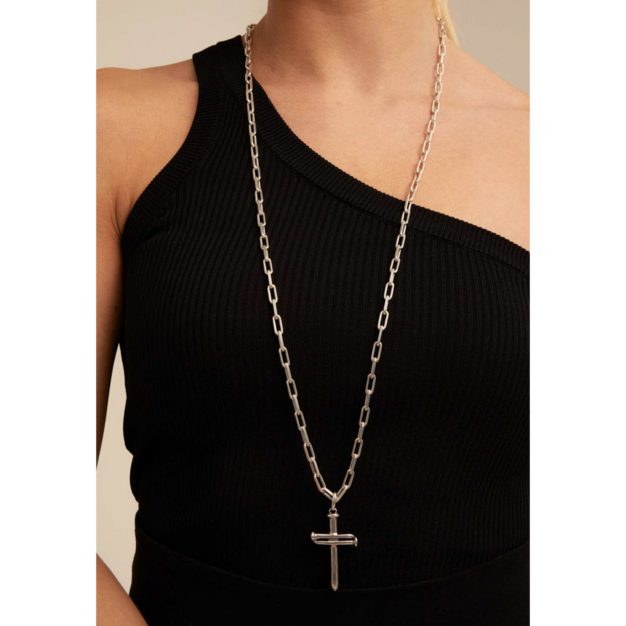 Colgante Cadena 8 PLATEADO U