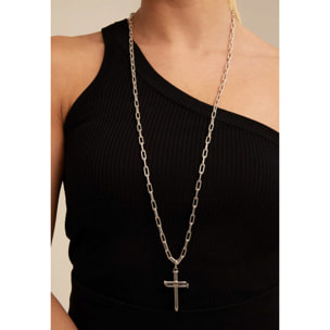 Colgante Cadena 8 PLATEADO U