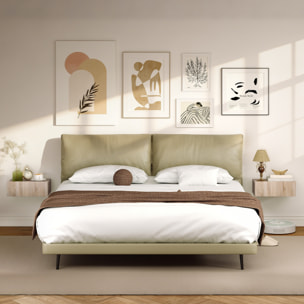 Set de 2 Mesillas de Noche de Pared, Mesitas de Noche Flotantes con 1 Cajón, Mesas Auxiliares para Dormitorio, Habitación Hogar, Diseño Sencillo, 40x30x15 cm, Roble