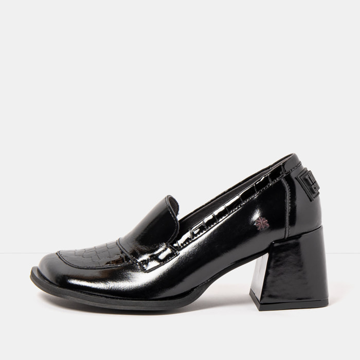 Zapatos con tacón 1705 NAPPA SHINNY BLACK/ VERONA color Black