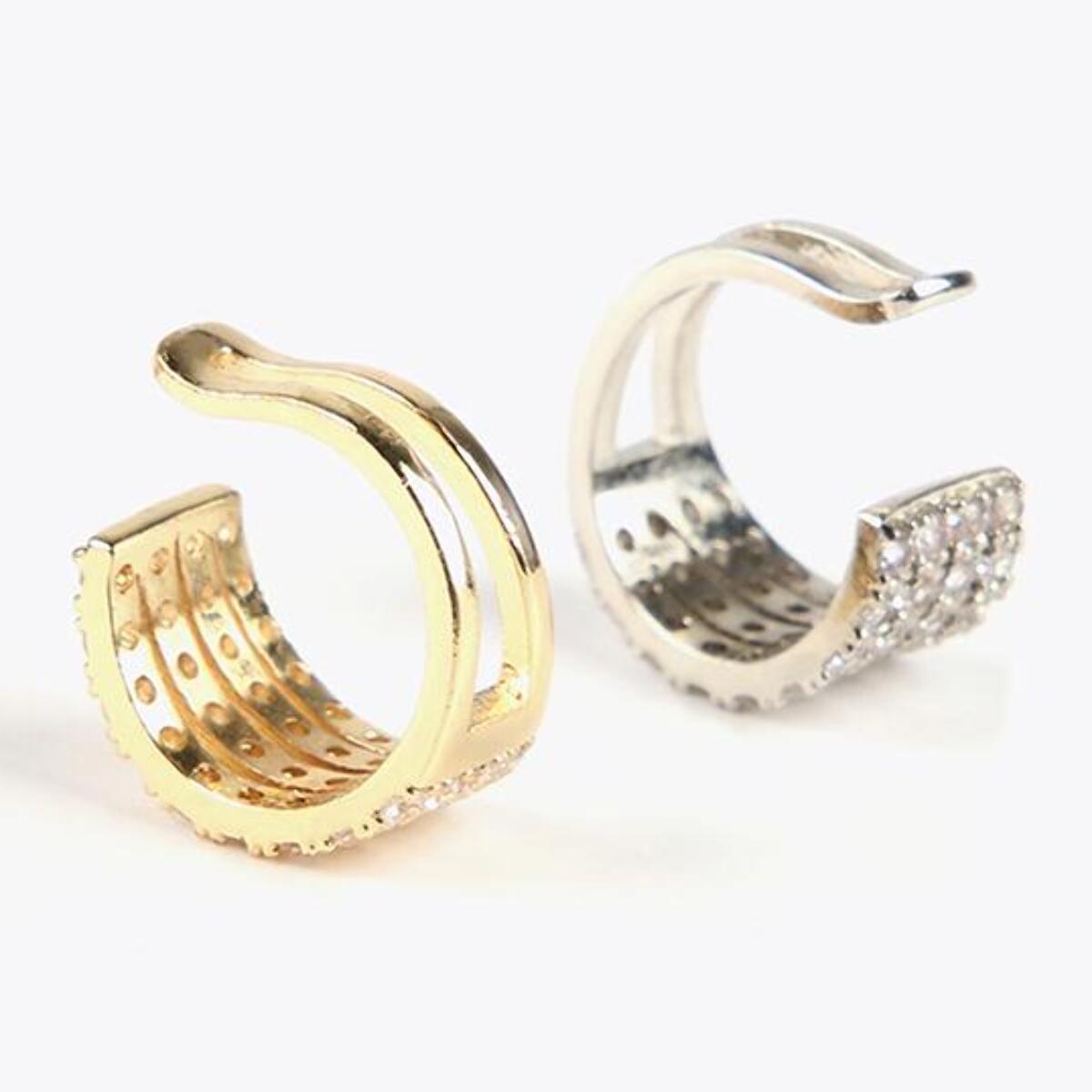 Orecchino piercing in cristallo