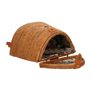 Zaino da Donna Leandra in Rattan Prodotto Vegano 11x24x7 cm