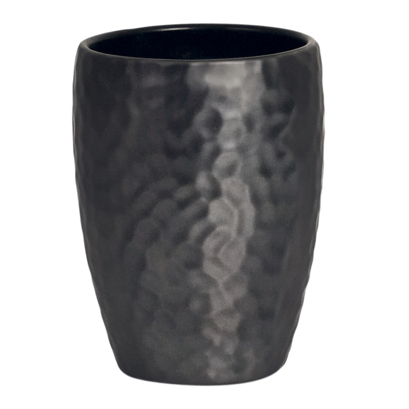 Gobelet Céramique DARWIN HAMMERED Noir Spirella