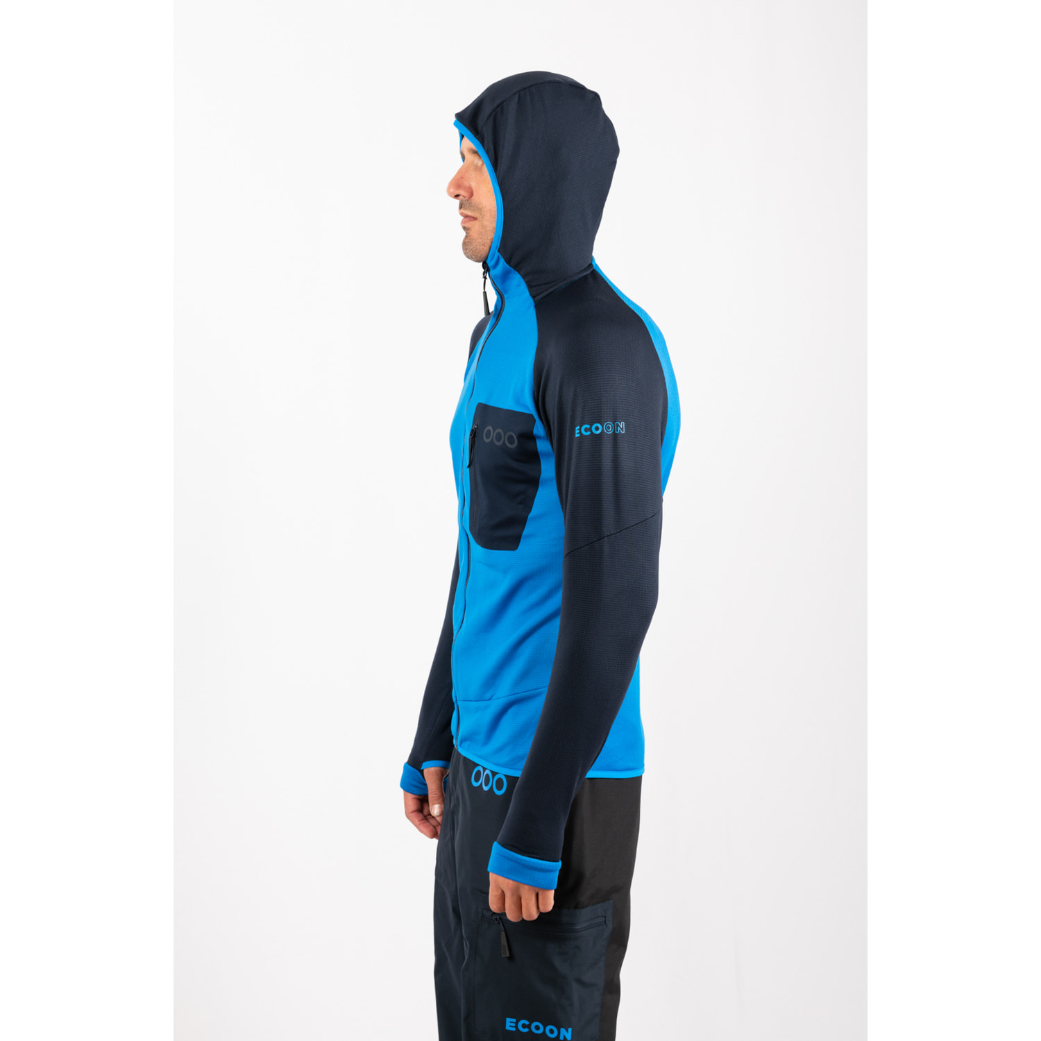 Chaqueta ECOActive Light Insulated Jacket with cap marca ECOON - Azul claro / Azul