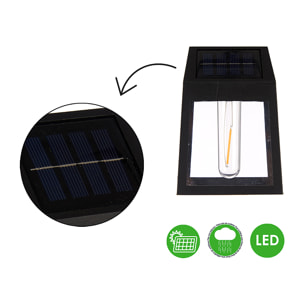 Applique solare con motivo luce calda.