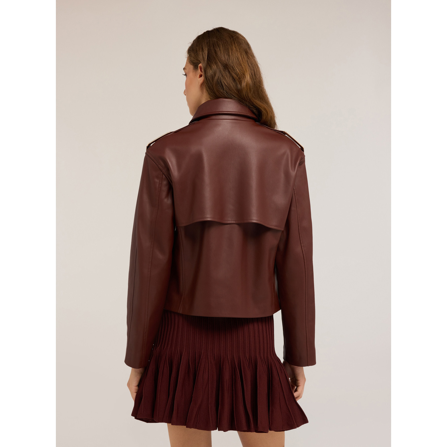 Motivi - Chaqueta con hebillas en los hombros - Marrón