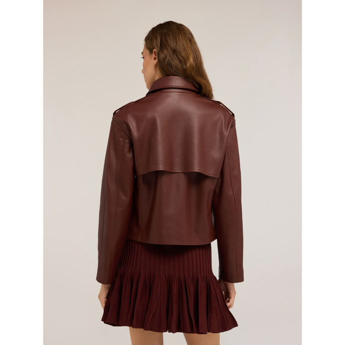 Motivi - Chaqueta con hebillas en los hombros - Marrón